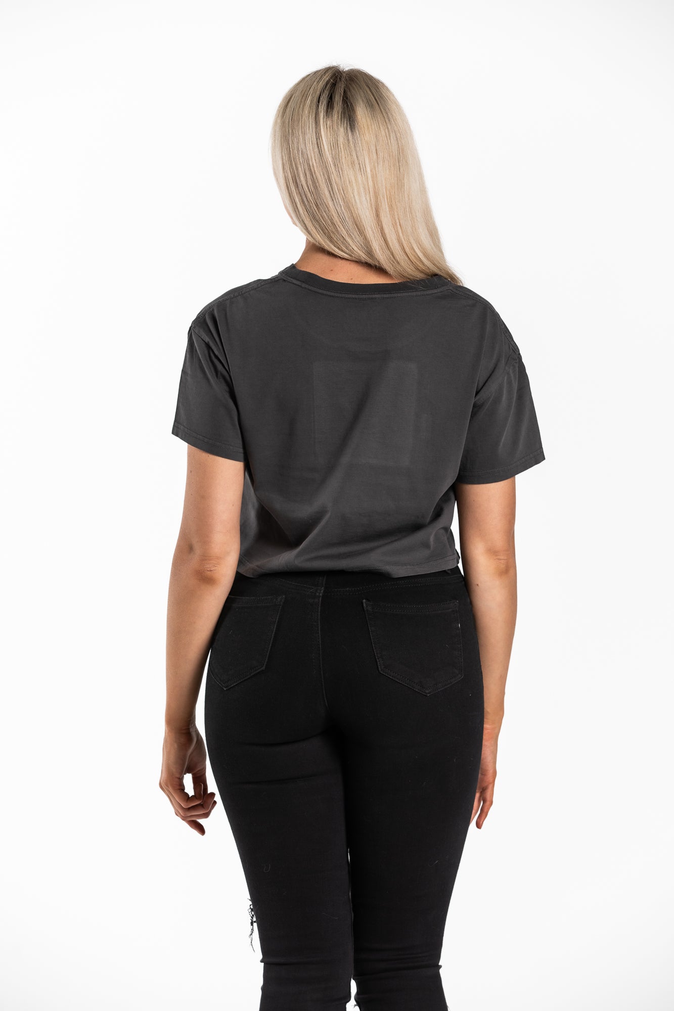 Women's Elite Crop Tee - Coal